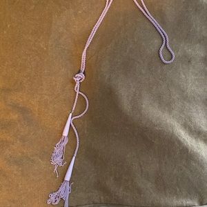 Kendra long mauve necklace